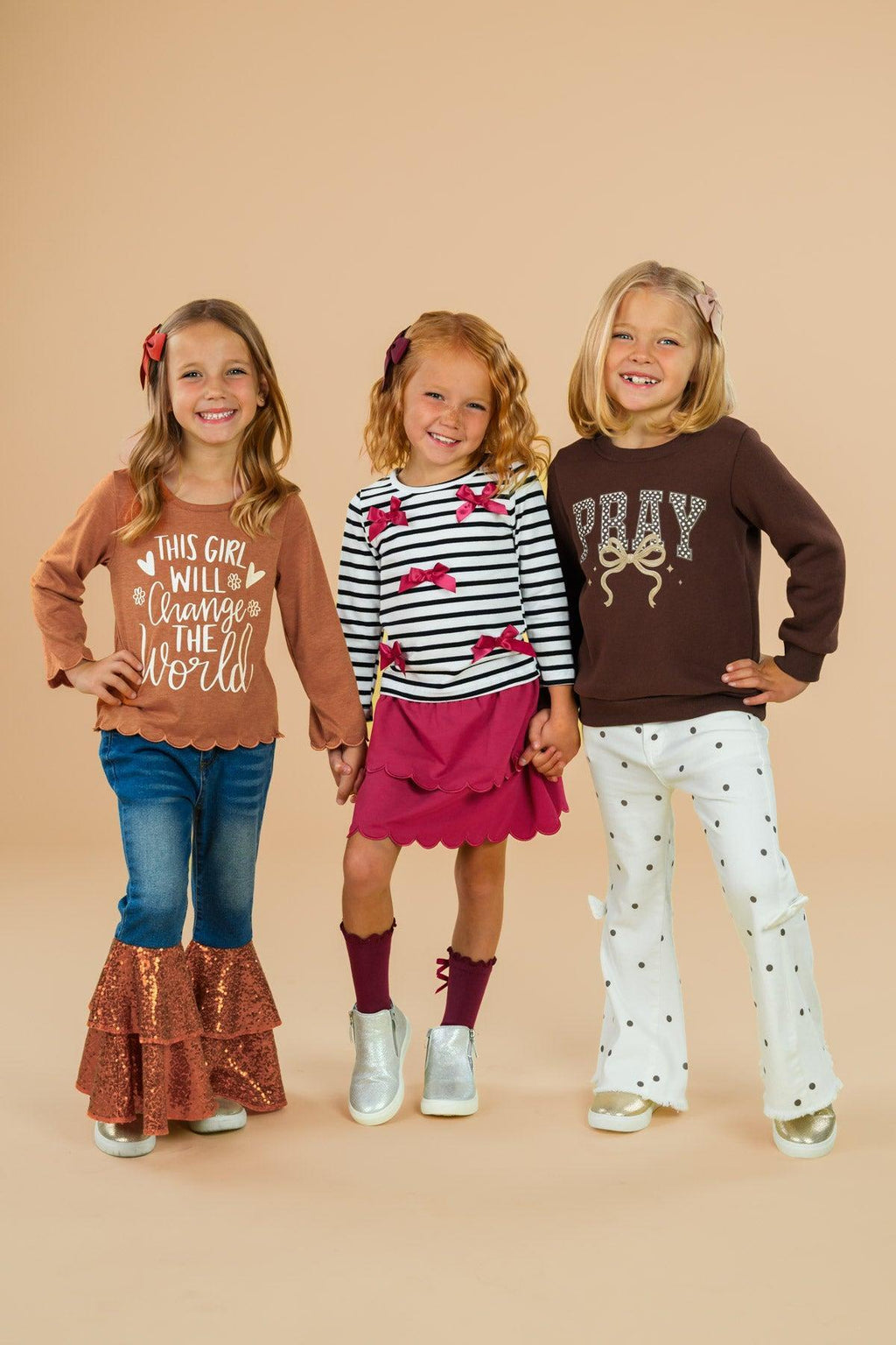 "This Girl Will Change The World" Bell Bottom Pant Set