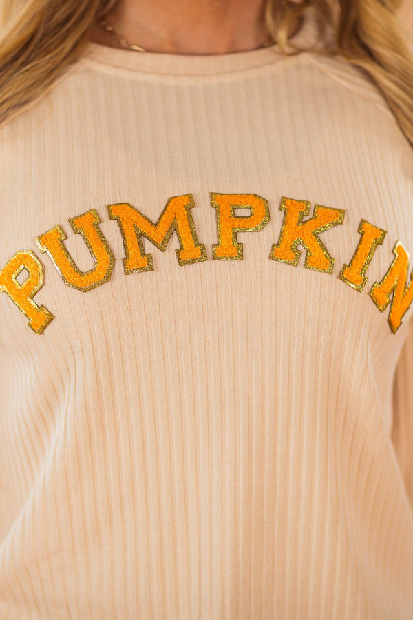 Mom & Me - "Pumpkin & Spice" Chenille Patch Top | Sparkle in Pink