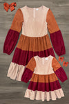 Mom & Me - Fall Suede Dress | Sparkle in Pink