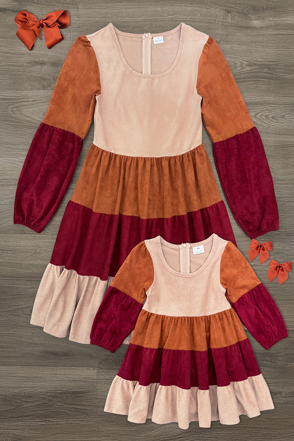 Mom & Me - Fall Suede Dress | Sparkle in Pink