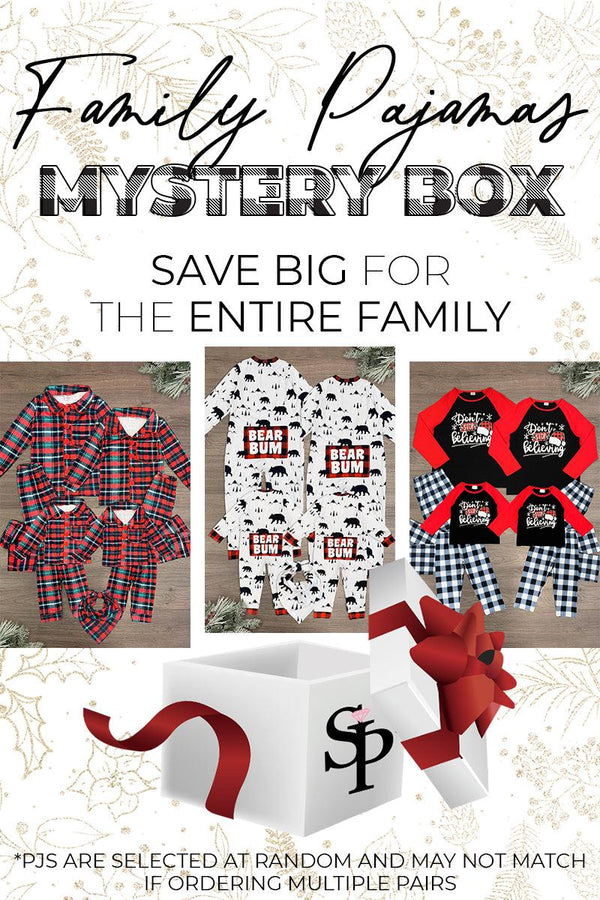 Family Pajamas Mystery Box - Christmas - Sparkle in Pink