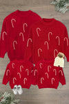 Candy Cane Family Knit Sweater
