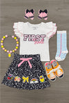 "Pre-K - Sixth Grade" Notebook Skirt Set