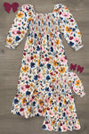 Mom & Me - Floral Watercolor Maxi Dress | Sparkle in Pink