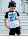 "Hello Preschool - Fifth Grade" Black & White Top | Sparkle in Pink