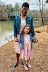 Mom & Me - Colorful Daisy Dress - Sparkle in Pink