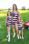 Mom & Me - Patriotic Sequins Tank Short Set | Sparkle in Pink