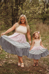Mom & Me - Pastel Gingham Dress - Sparkle in Pink
