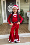 Santa Claus Bell Bottom Set - Sparkle in Pink