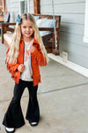 "Country Girl" Suede Fringe Jacket Set - Sparkle in Pink