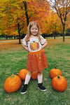 Sequin Pumpkin Skirt Set - Sparkle in Pink