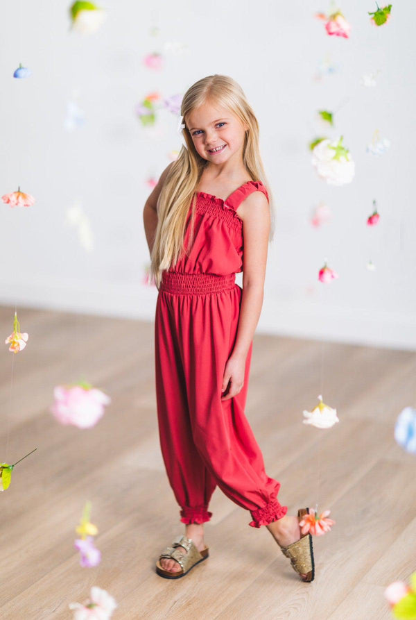 Rose Pink Cinch Jumpsuit - Sparkle in Pink