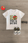"Pre-K - 3rd Grade Dude" Gray Camo Top - Sparkle in Pink
