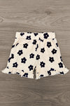 Cream Flower Short Set | Sparkle in Pink