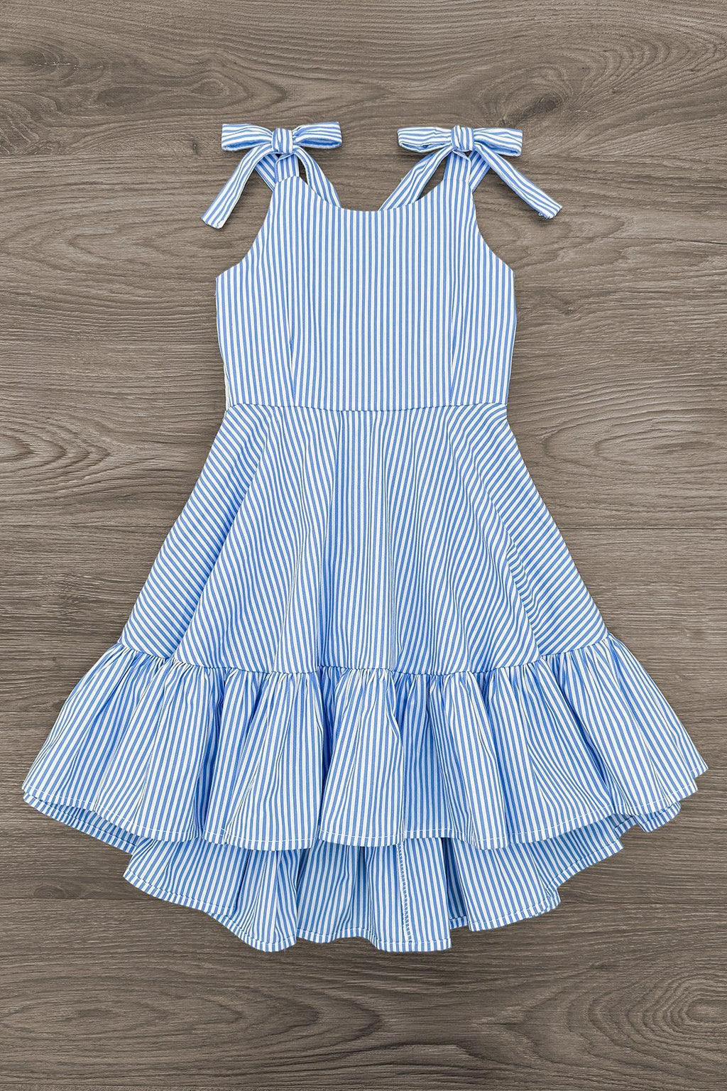 Blue Stripe Bow Tank Dress | Sparkle in Pink
