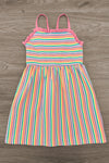 Rainbow Striped Dress | Sparkle in Pink