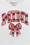 Mom & Me - "Mama & Mini" Strawberry Chenille Patch Top | Sparkle in Pink