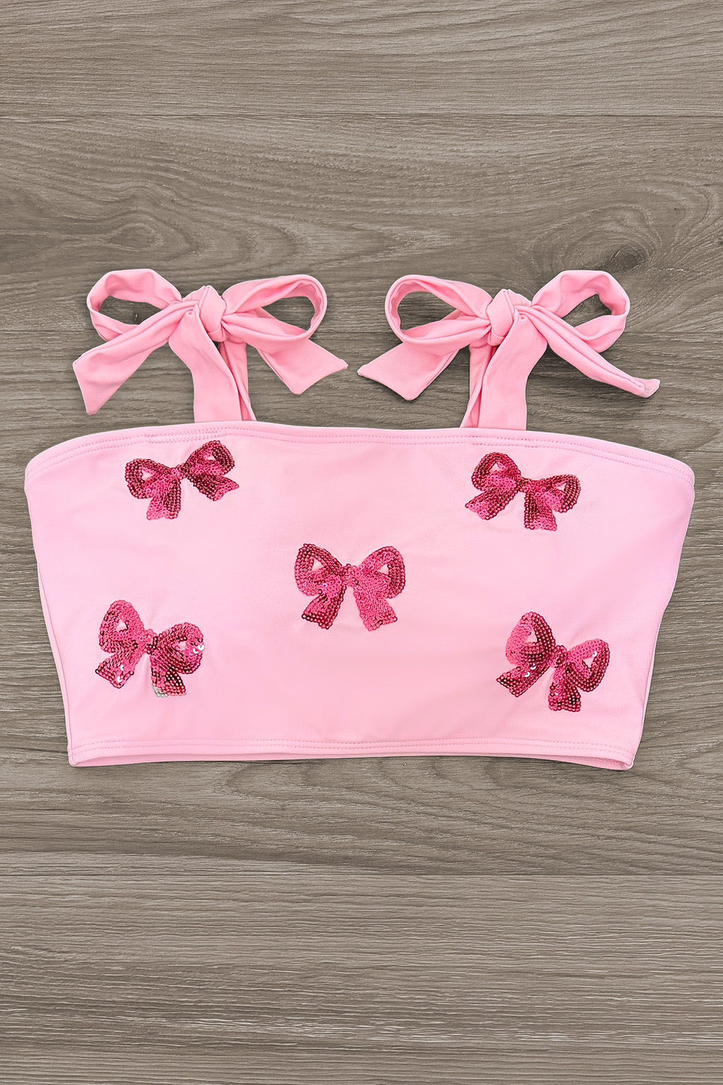 Mom & Me - Pink Sequin Bow Bikini | Sparkle in Pink