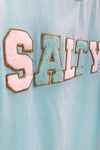Mom & Me - "Salty" Chenille Patch Tank Top - Sparkle in Pink