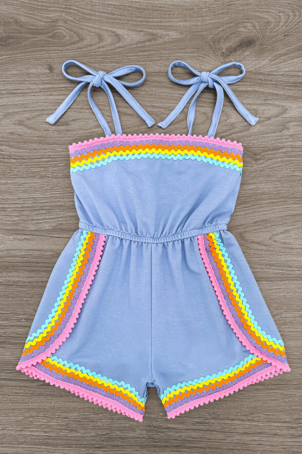 Colorful Rompers Rainbow Ribbon Romper | Girls' Spring & Summer Clothing – Sparkle In Pink