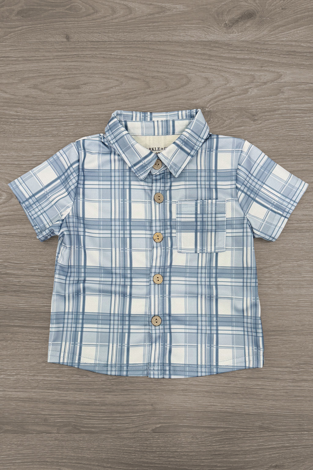 Blue Plaid Family Set | Sparkle in Pink