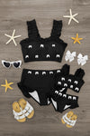 Mom & Me - Black Ruffle Bow Bikini | Sparkle in Pink