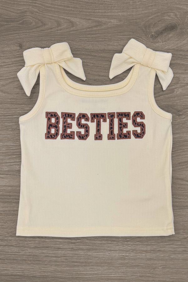 "Besties" Cheetah Denim Short Set | Sparkle in Pink