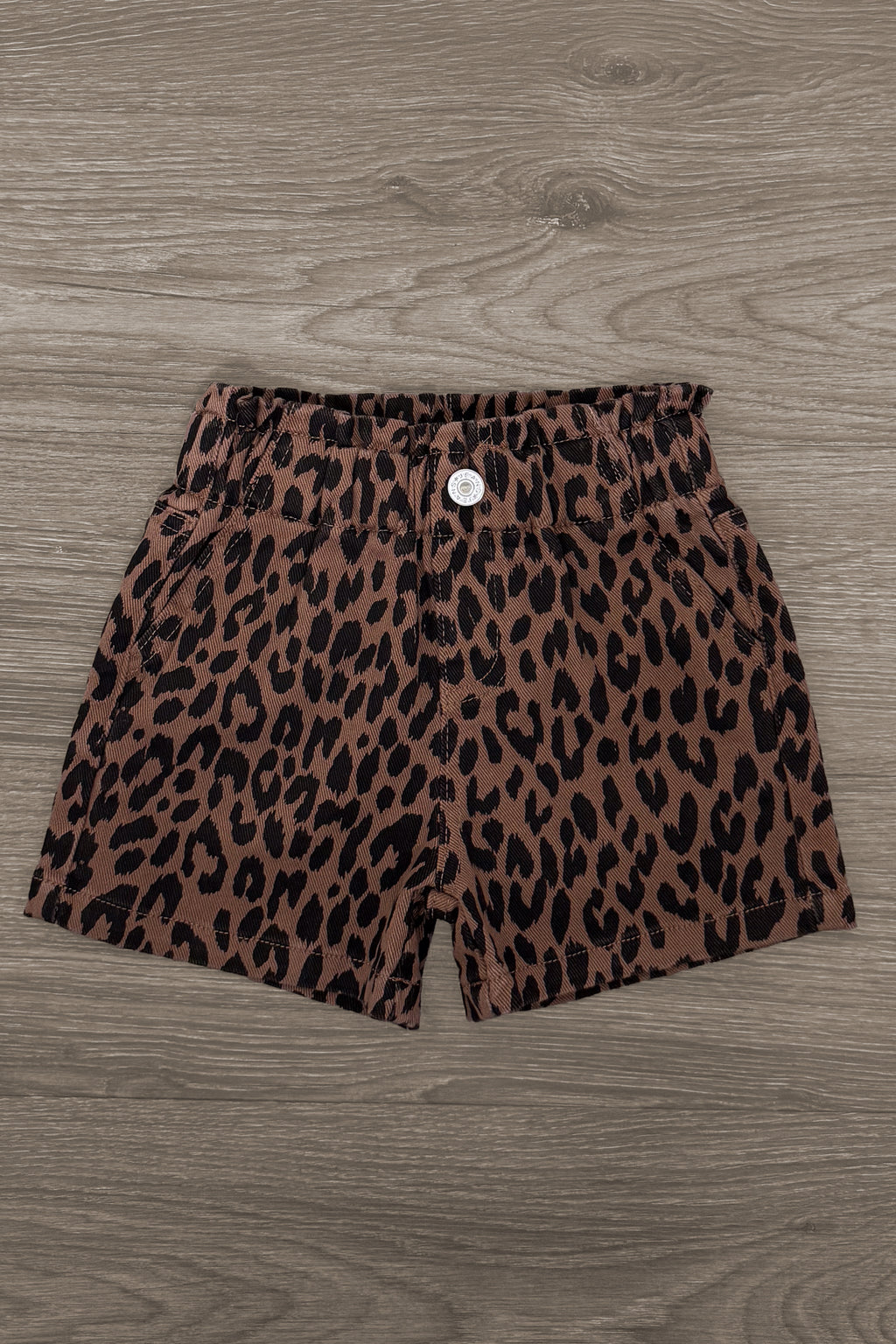 "Besties" Cheetah Denim Short Set | Sparkle in Pink