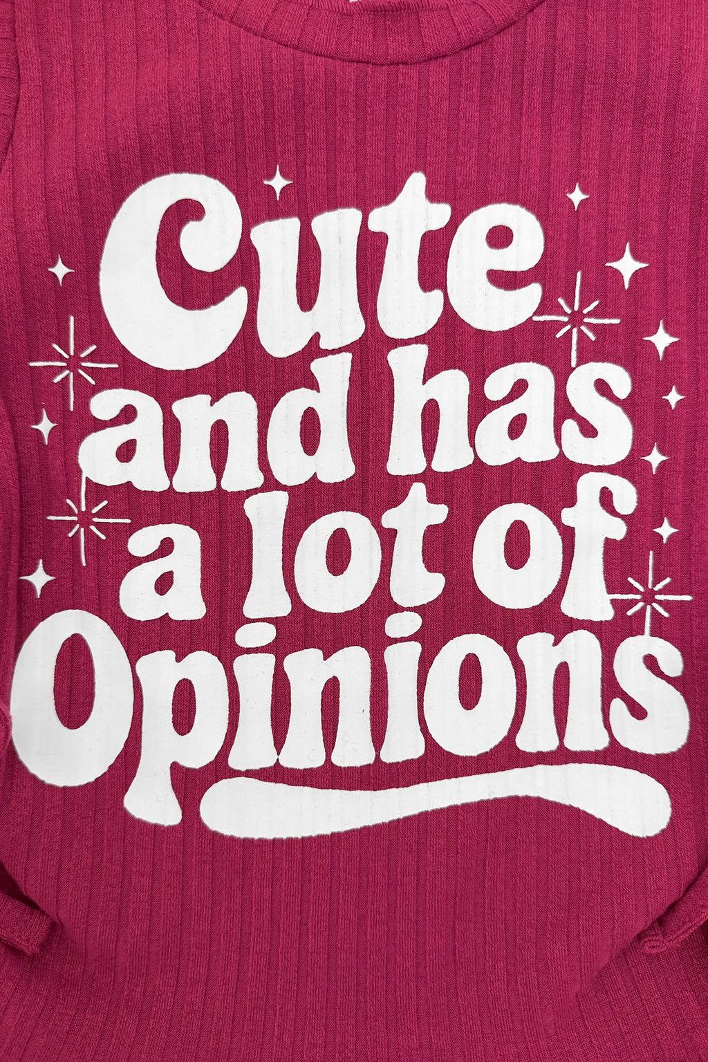 "Cute And Has A Lot Of Opinions" Short Set | Sparkle in Pink