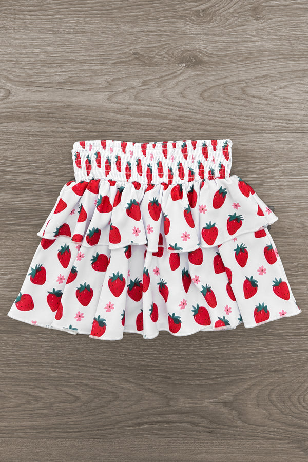Red Strawberry Skirt Set | Sparkle in Pink