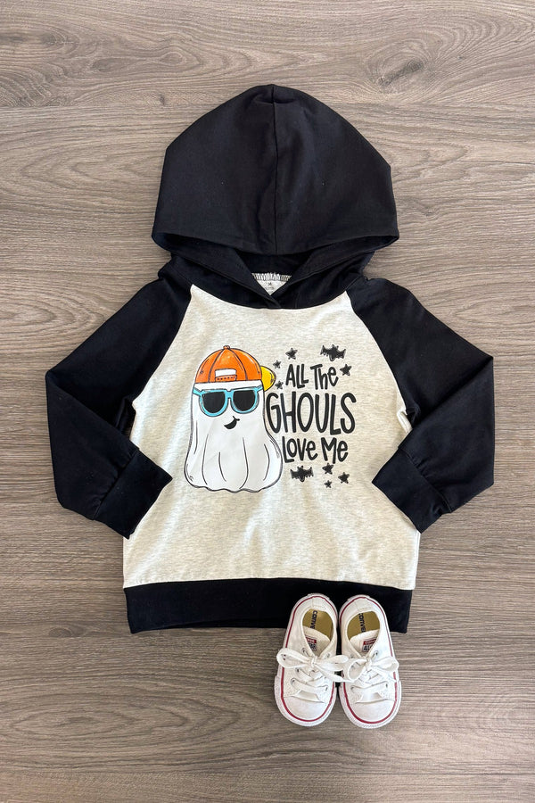 "All The Ghouls Love Me" Ghost Hoodie | Sparkle in Pink