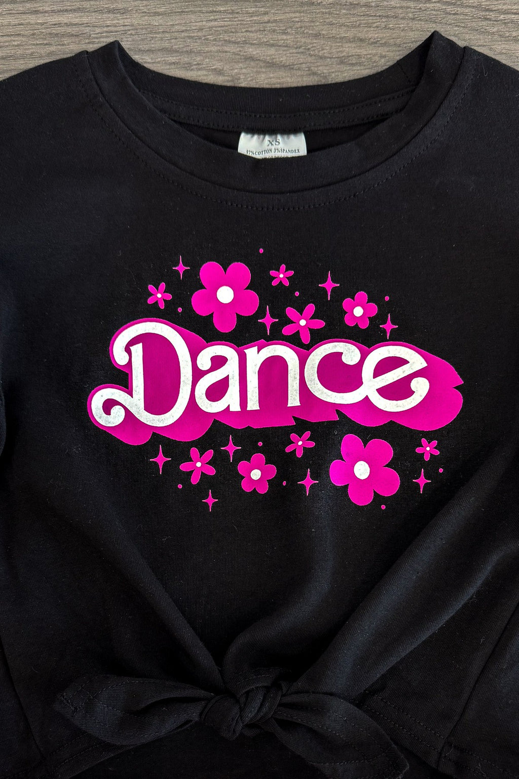 "Dance" Pink Metallic Bell Bottom Set | Sparkle in Pink