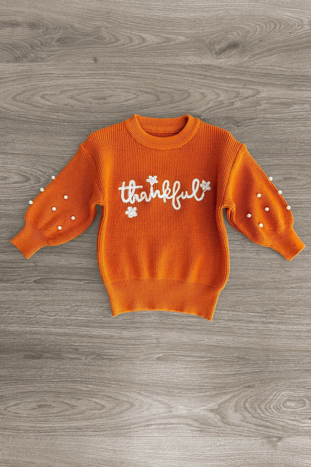 Mom & Me - "Thankful" Rust Pearl Sweater | Sparkle in Pink