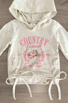 "Country Coquette Girls Club" Denim Flare Set | Sparkle in Pink