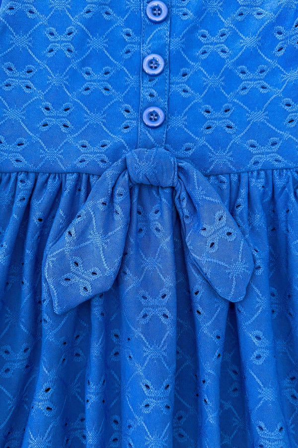 Blue Eyelet Dress | Sparkle in Pink