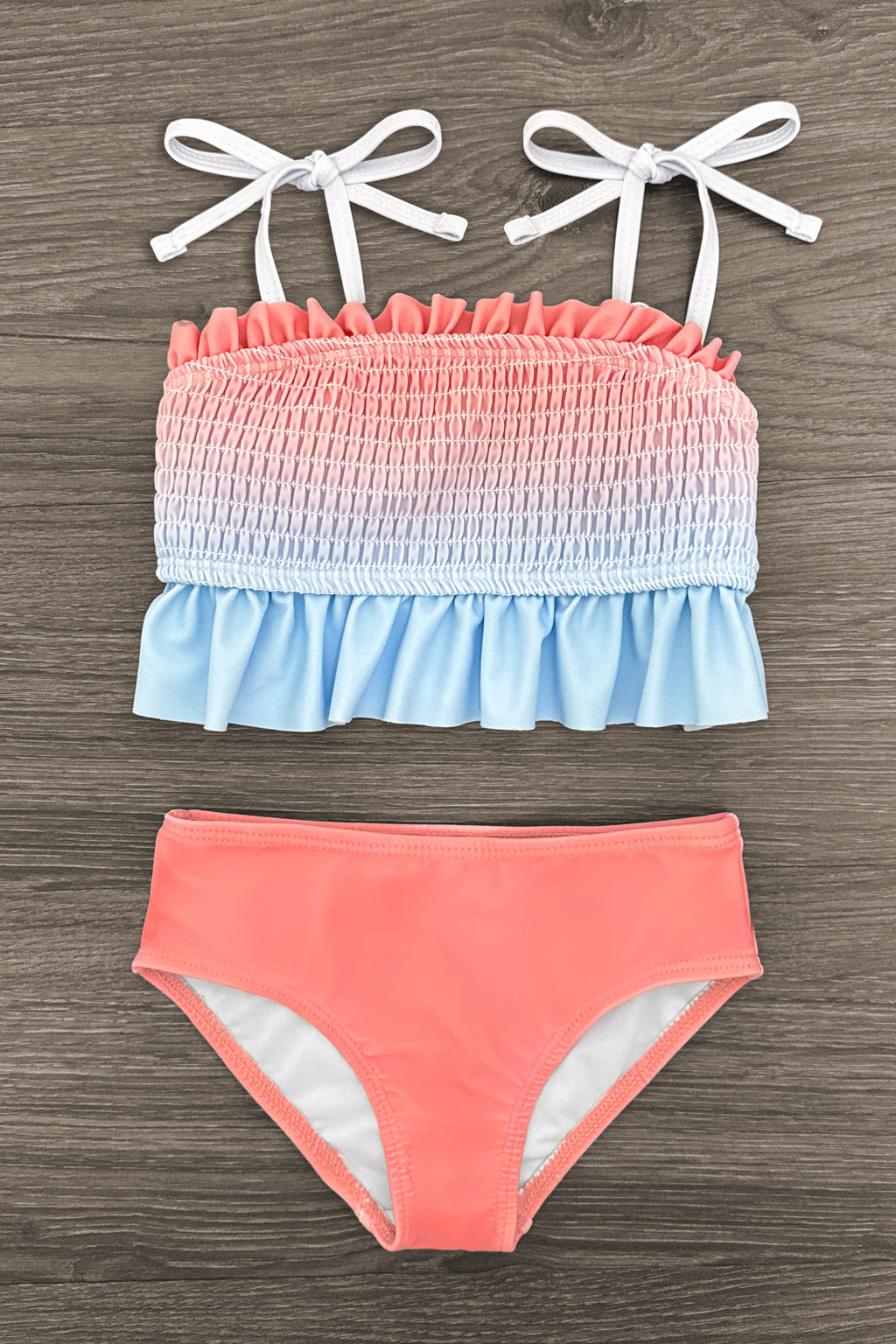 Pink & Blue Ombre Family Swimsuits | Sparkle in Pink