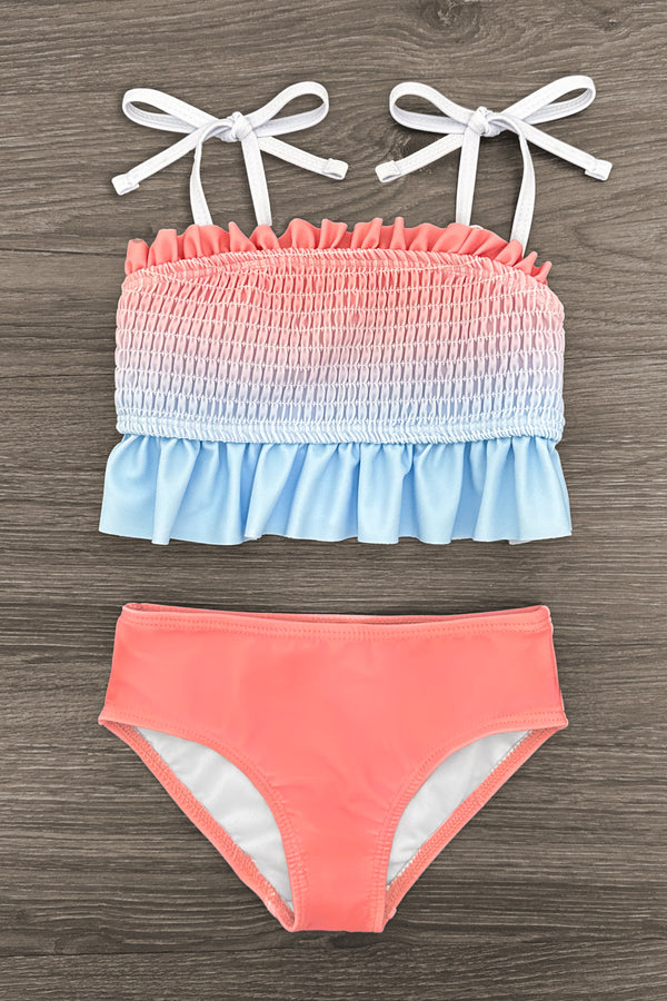Pink & Blue Ombre Family Swimsuits | Sparkle in Pink