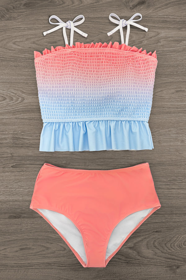 Pink & Blue Ombre Family Swimsuits | Sparkle in Pink
