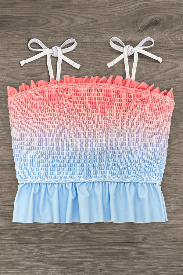 Pink & Blue Ombre Family Swimsuits | Sparkle in Pink