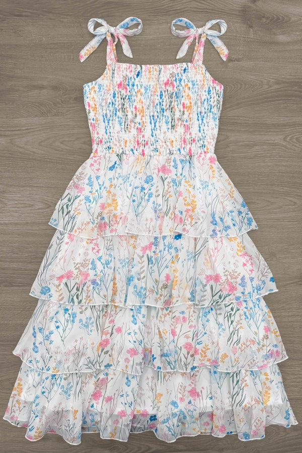Mom & Me - Spring Floral Ruffle Dress | Sparkle in Pink
