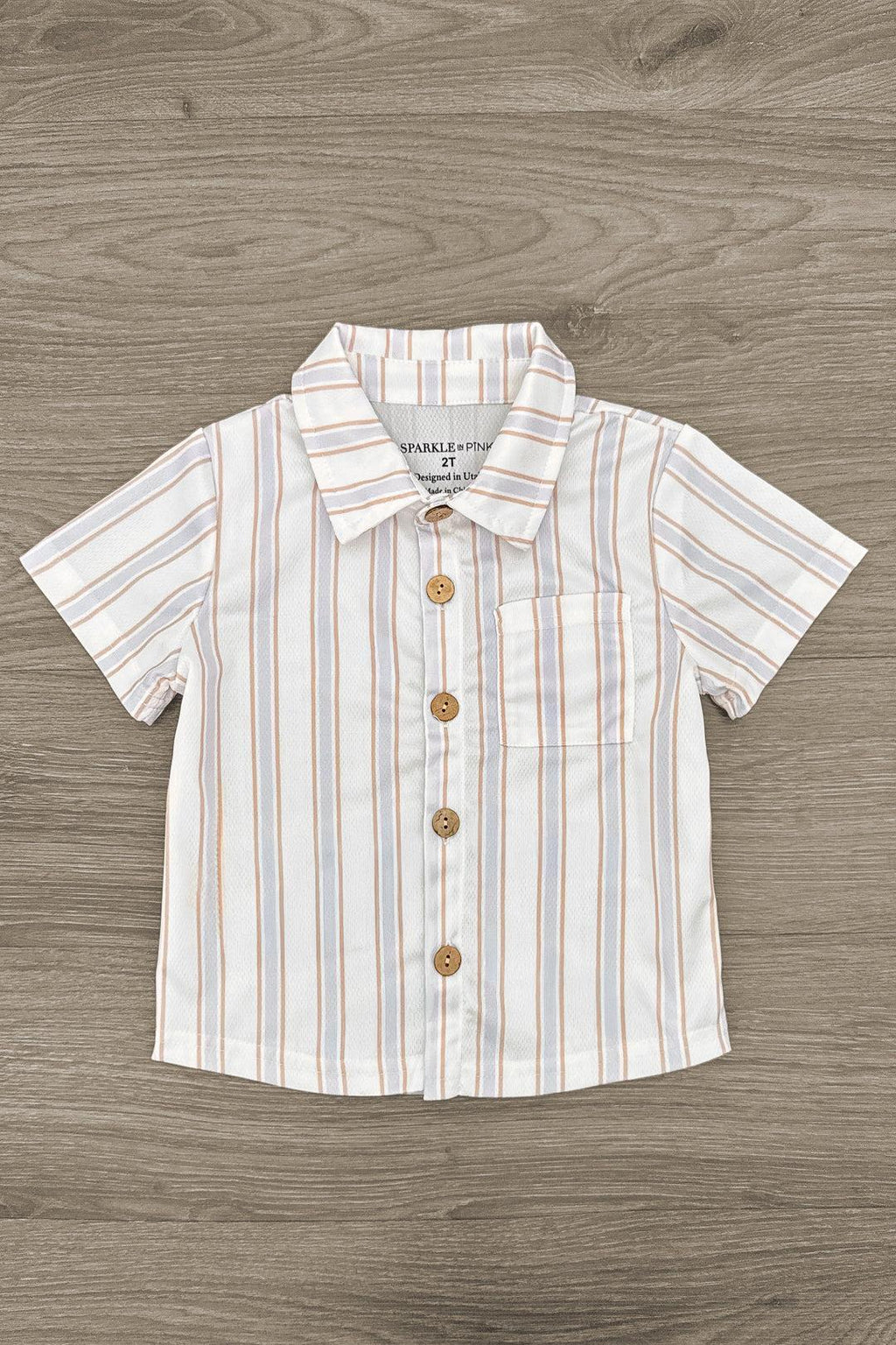 White Stripe Family Set | Sparkle in Pink