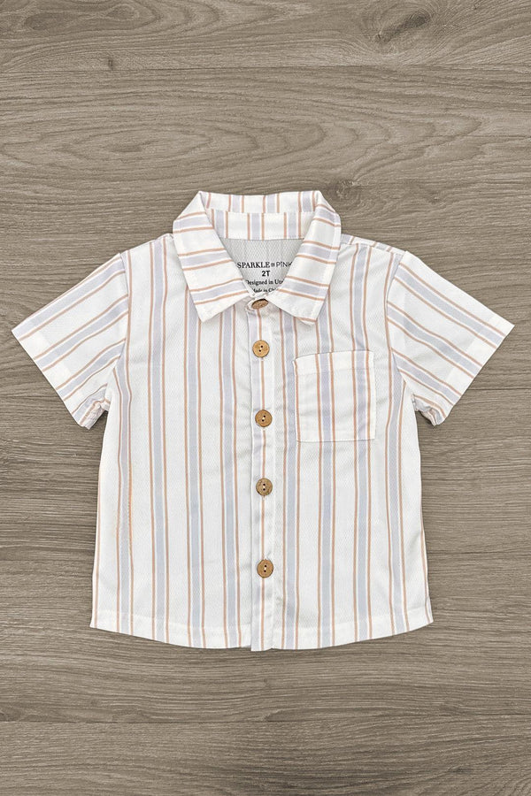 White Stripe Family Set | Sparkle in Pink