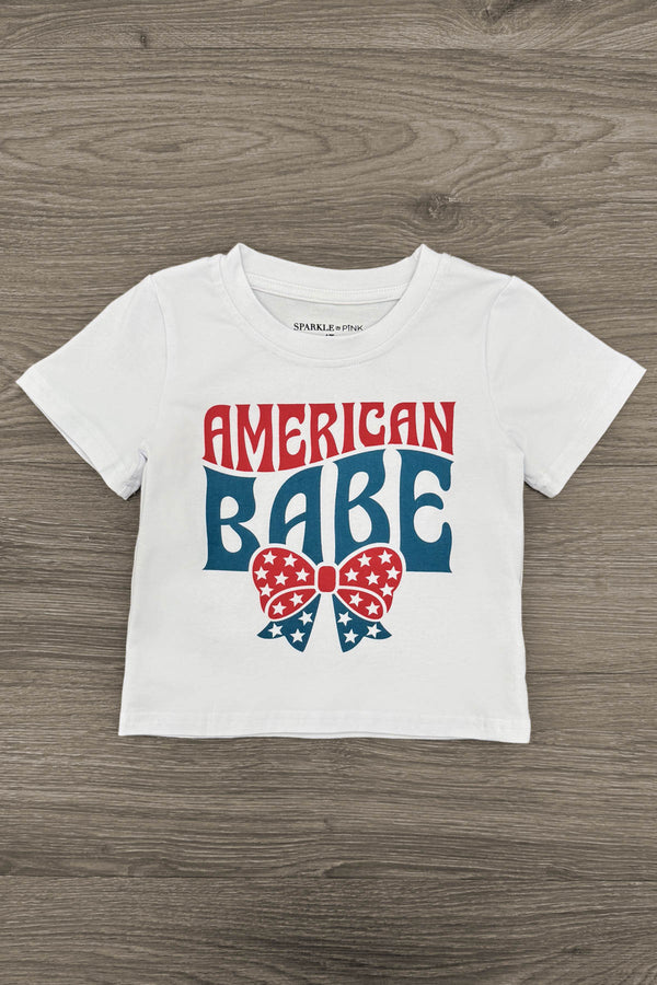 "American Babe & Dude" Top - Boy Or Girl! | Sparkle in Pink