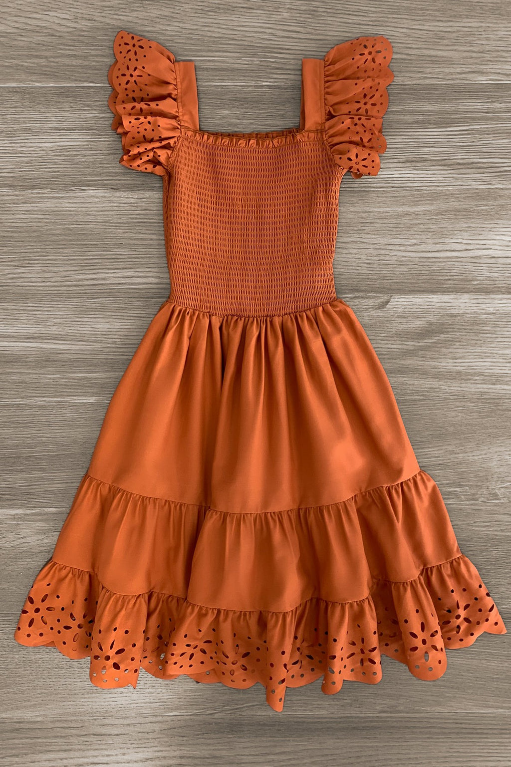 Mom & Me - Eyelet Ruffle Dress - Sparkle in Pink