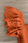 Mom & Me - Eyelet Ruffle Dress - Sparkle in Pink