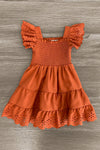 Mom & Me - Eyelet Ruffle Dress - Sparkle in Pink