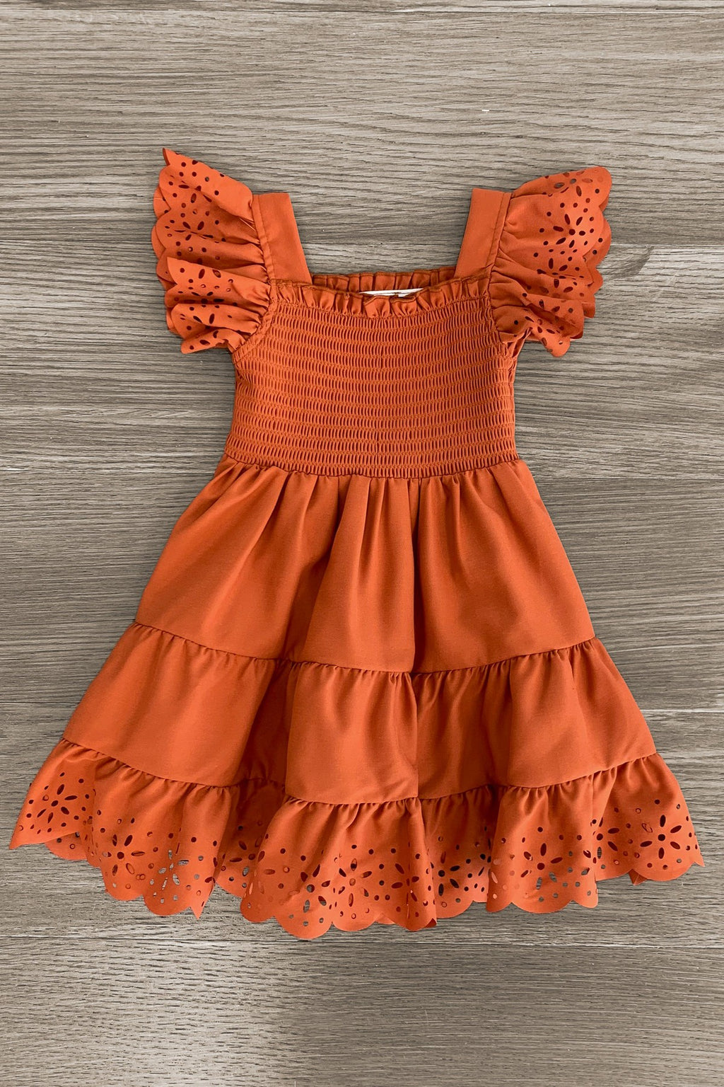 Mom & Me - Eyelet Ruffle Dress - Sparkle in Pink