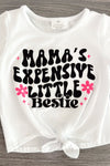 "Mama's Expensive Little Bestie" Legging Set | Sparkle in Pink