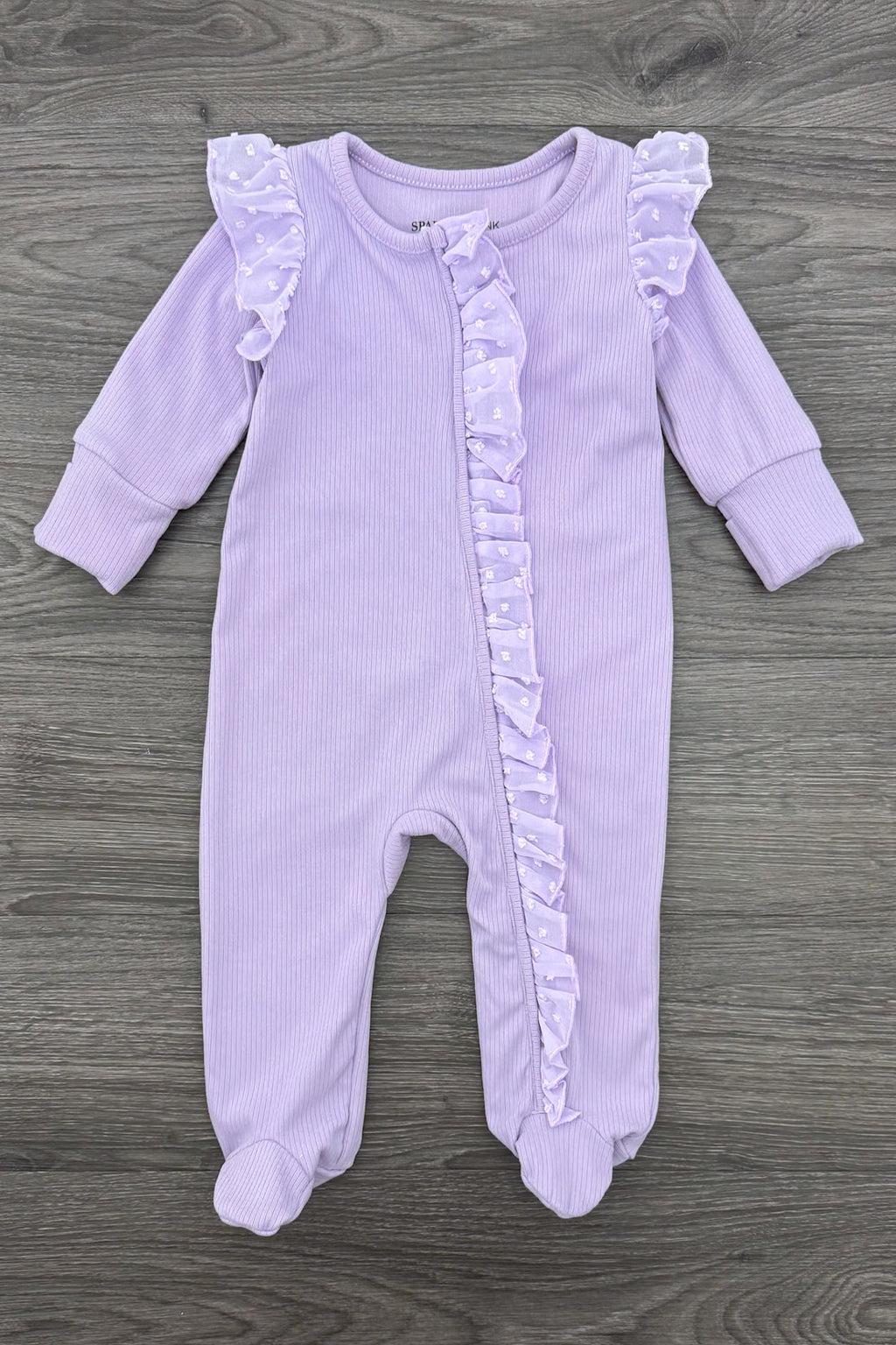 Pastel Ribbed Onesie | Sparkle in Pink