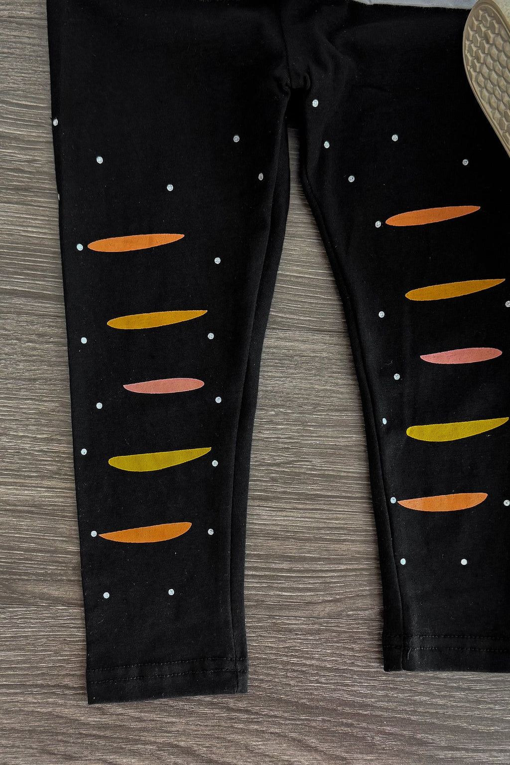 "Hello Fall" Black Legging Set | Sparkle in Pink